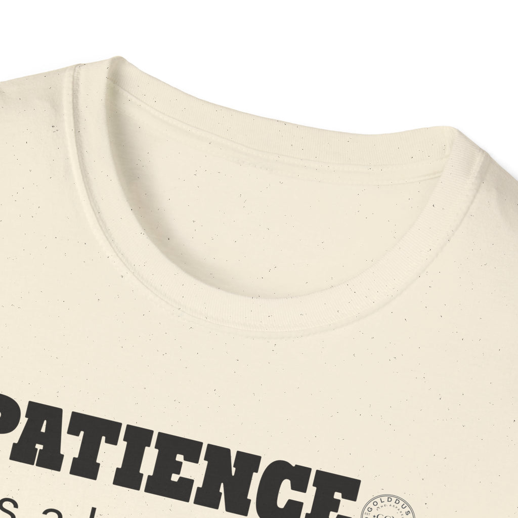 PATIENCE Habit T Shirt | Minimalist Self Respect| Emotional Wellness & Clarity Apparel | Motivational Lifestyle Shirt | Locked In Collection