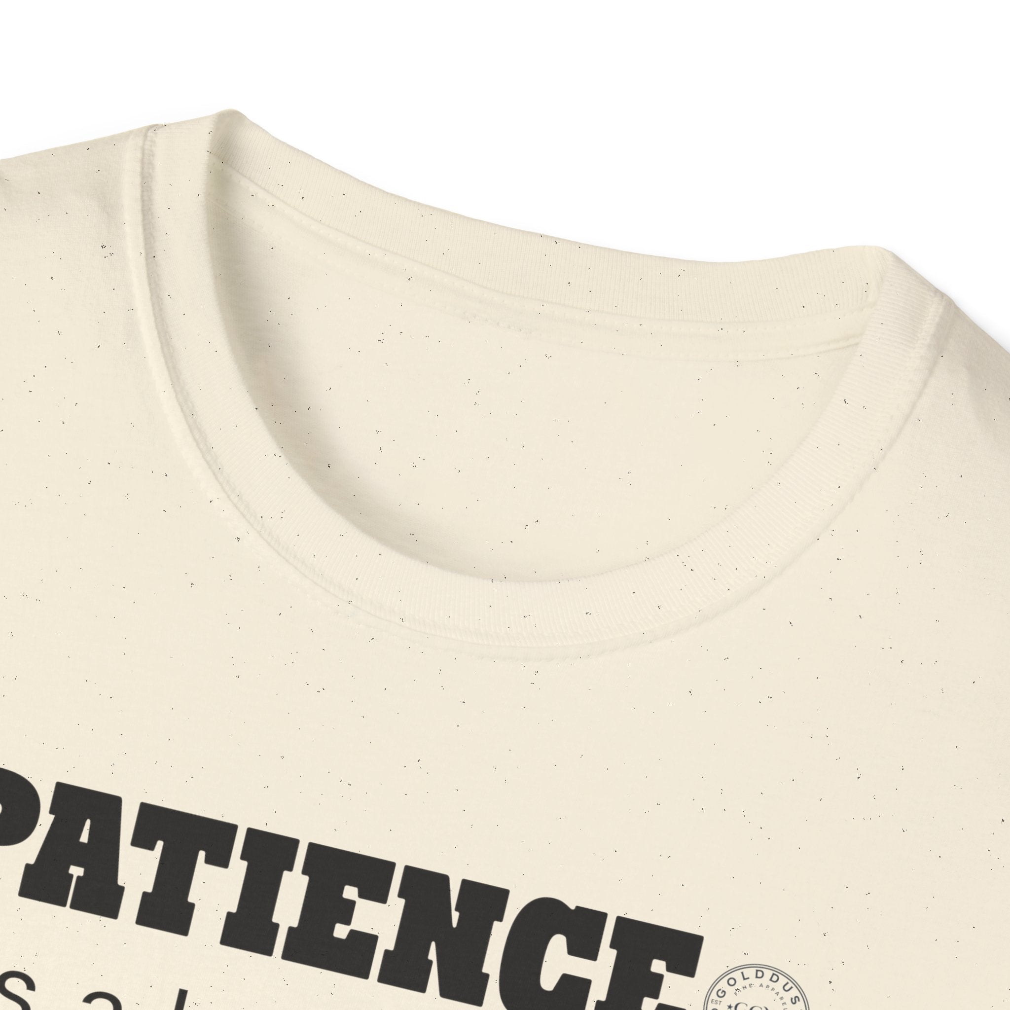 PATIENCE Habit T Shirt | Minimalist Self Respect| Emotional Wellness & Clarity Apparel | Motivational Lifestyle Shirt | Locked In Collection