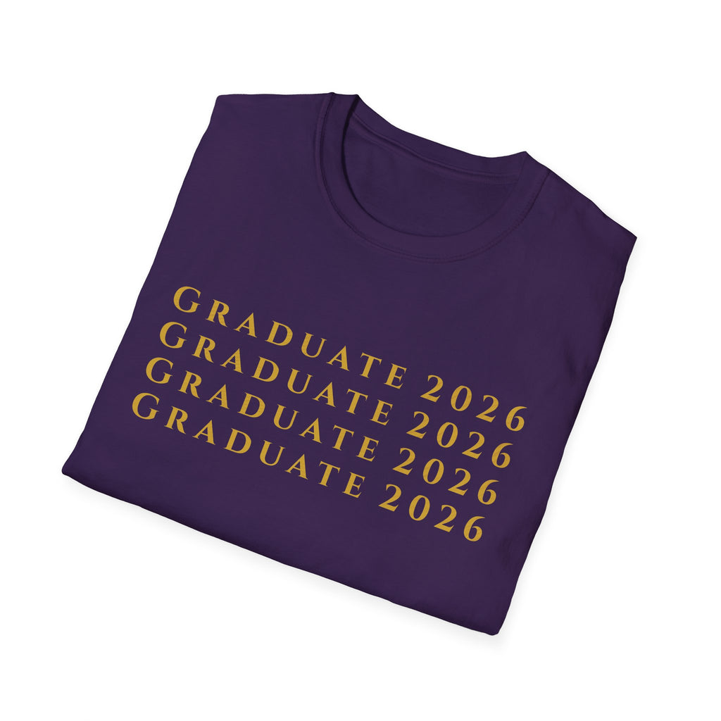 2026 Graduate Minimalist Text T-Shirt | Class of 2026 |  Gift