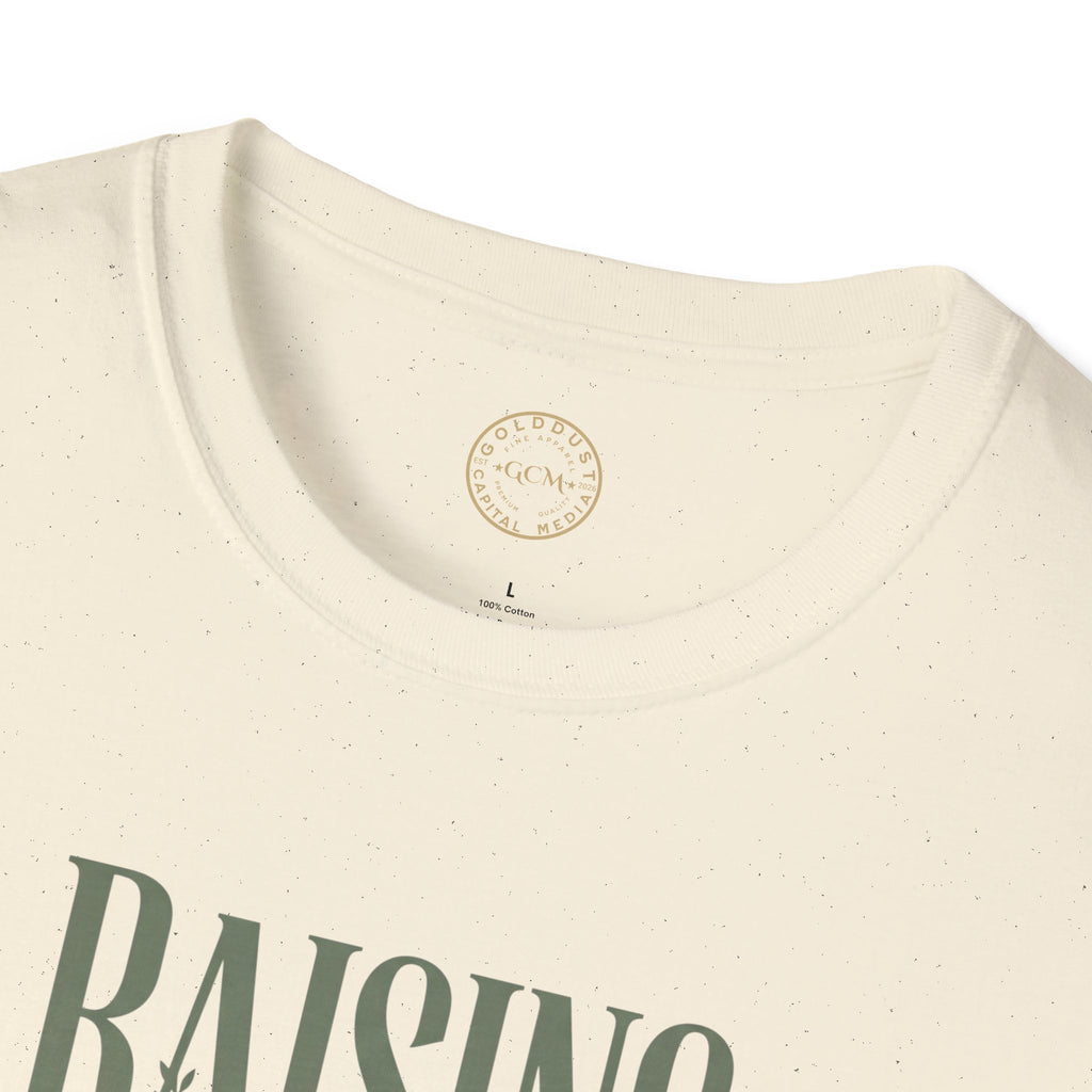 Raising Good Humans T-Shirt | Rooted in Love Parenting Tee  T-Shirt   Golddust Capital Media