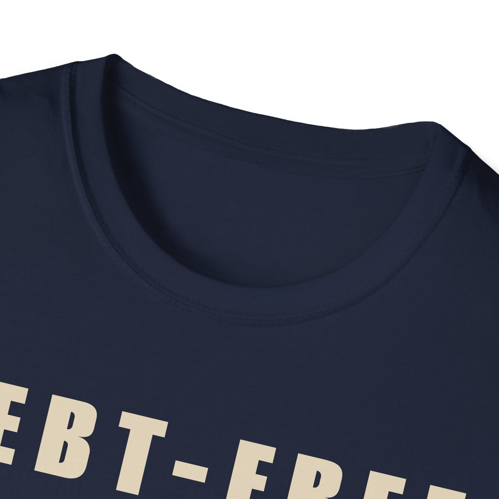 Debt-Free What's Your Plans T-Shirt | Minimalist Typography, Financial Freedom Tee
