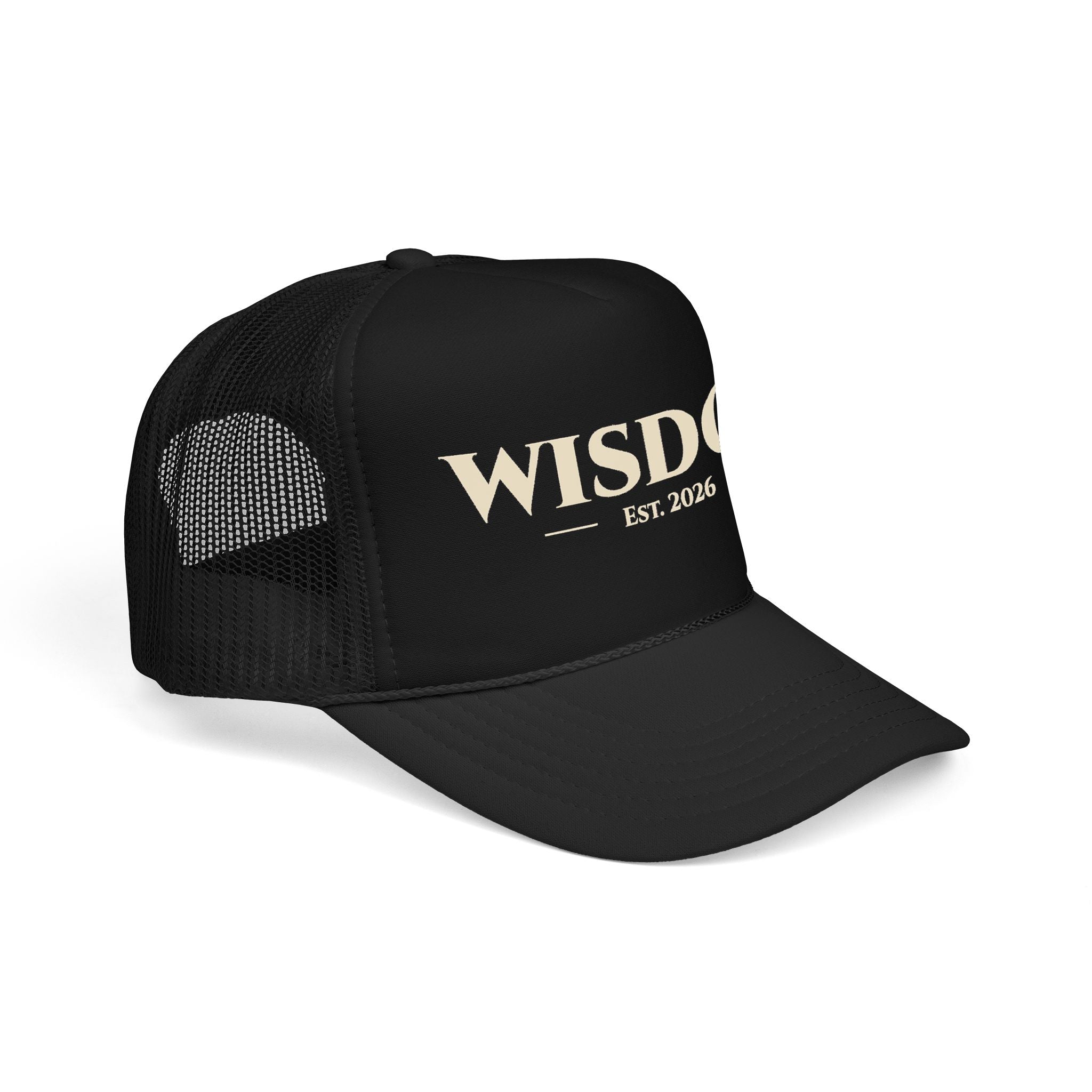 WISDOM Est. 2026 Foam Trucker Hat | Vintage Lettering