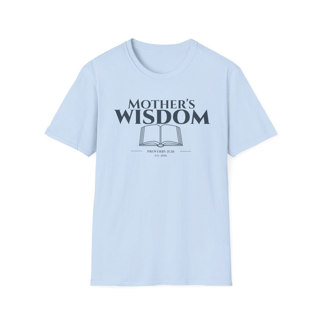 Mother's Wisdom Bible Verse T-Shirt | Proverbs 31:26 Christian Gift for Mom | Religious Scripture Tee | Faith Based Apparel for Mothers