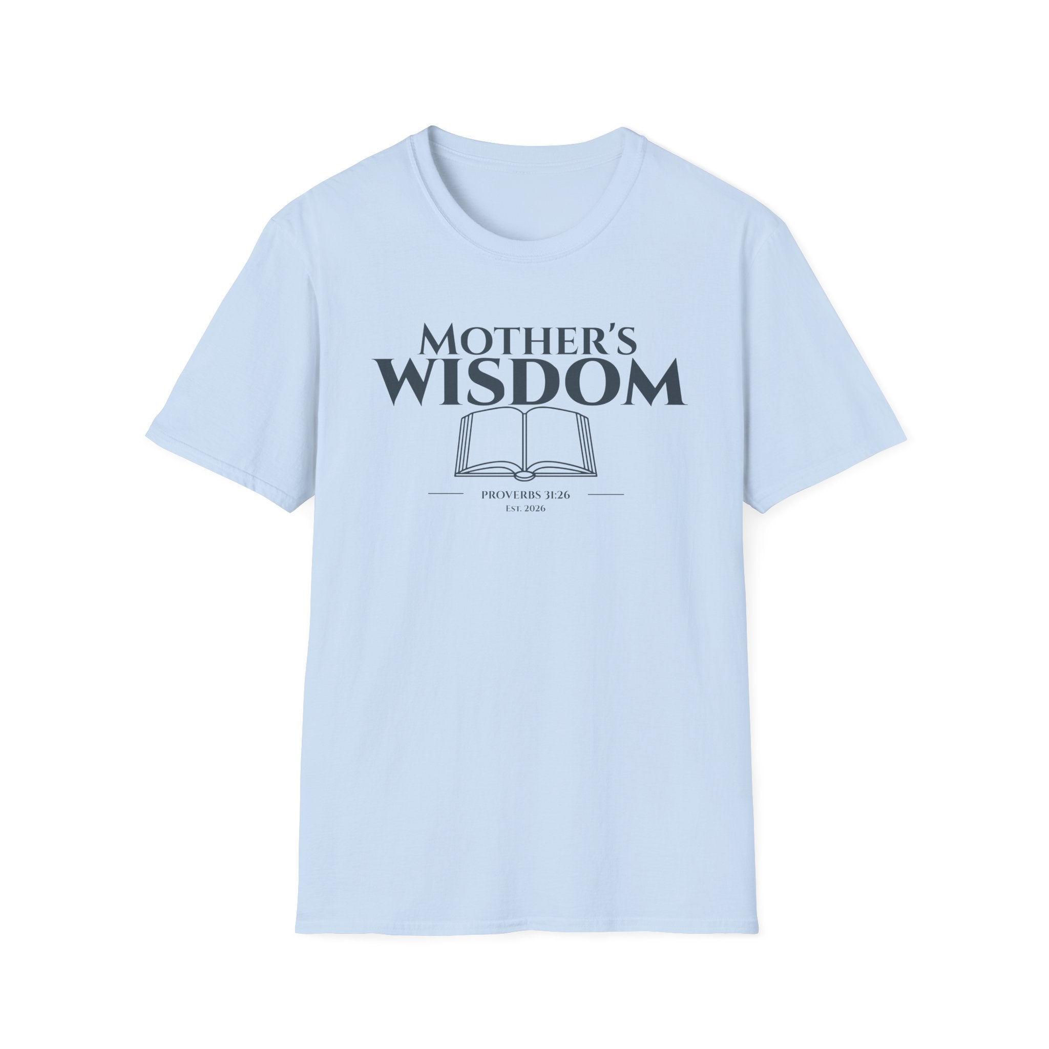 Mother's Wisdom Bible Verse T-Shirt | Proverbs 31:26 Christian Gift for Mom | Religious Scripture Tee | Faith Based Apparel for Mothers
