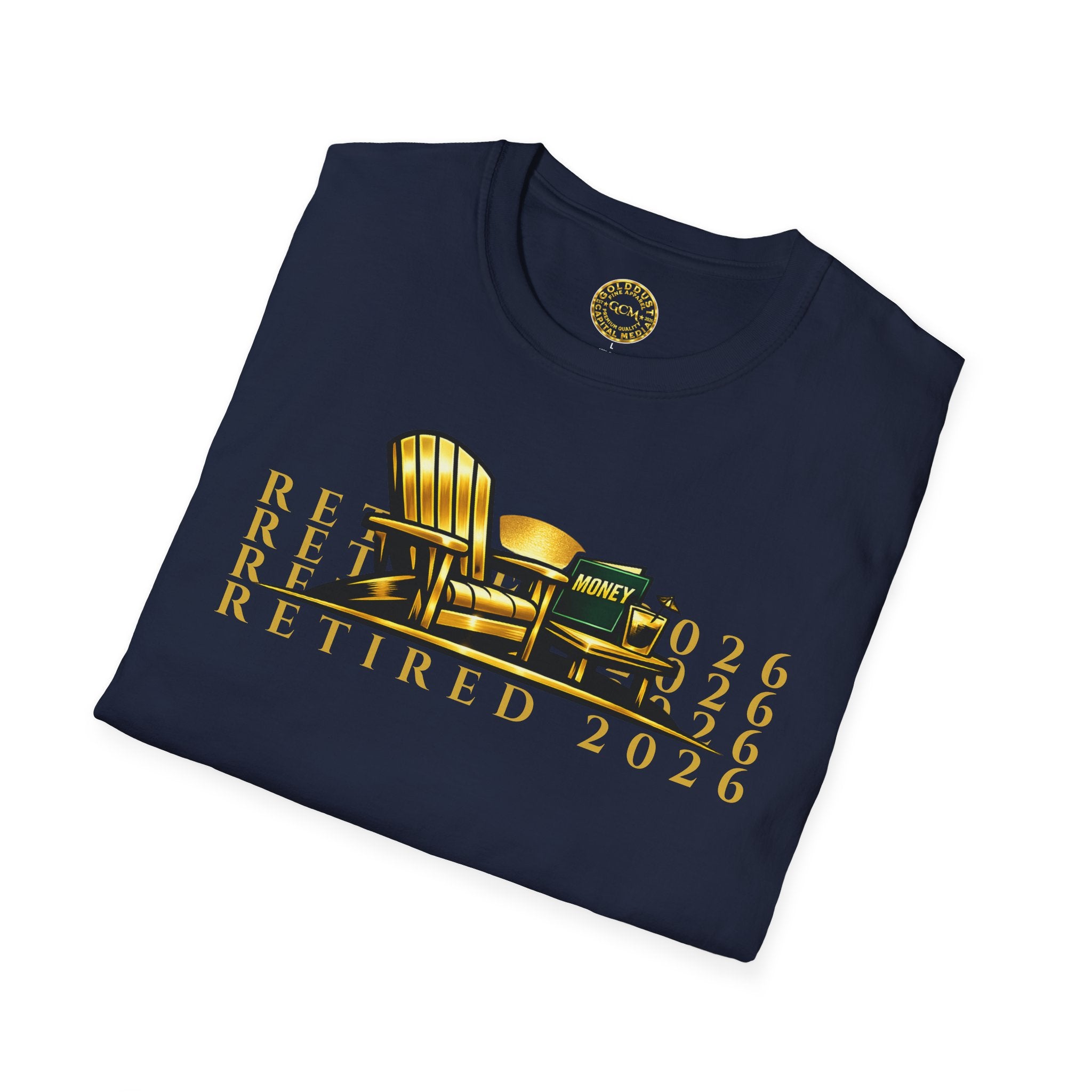 RETIRED 2026 Tee - Shirt | Graphic Vintage Retro Gift | Unique Statement Slogan quote | Retirement milestone gift