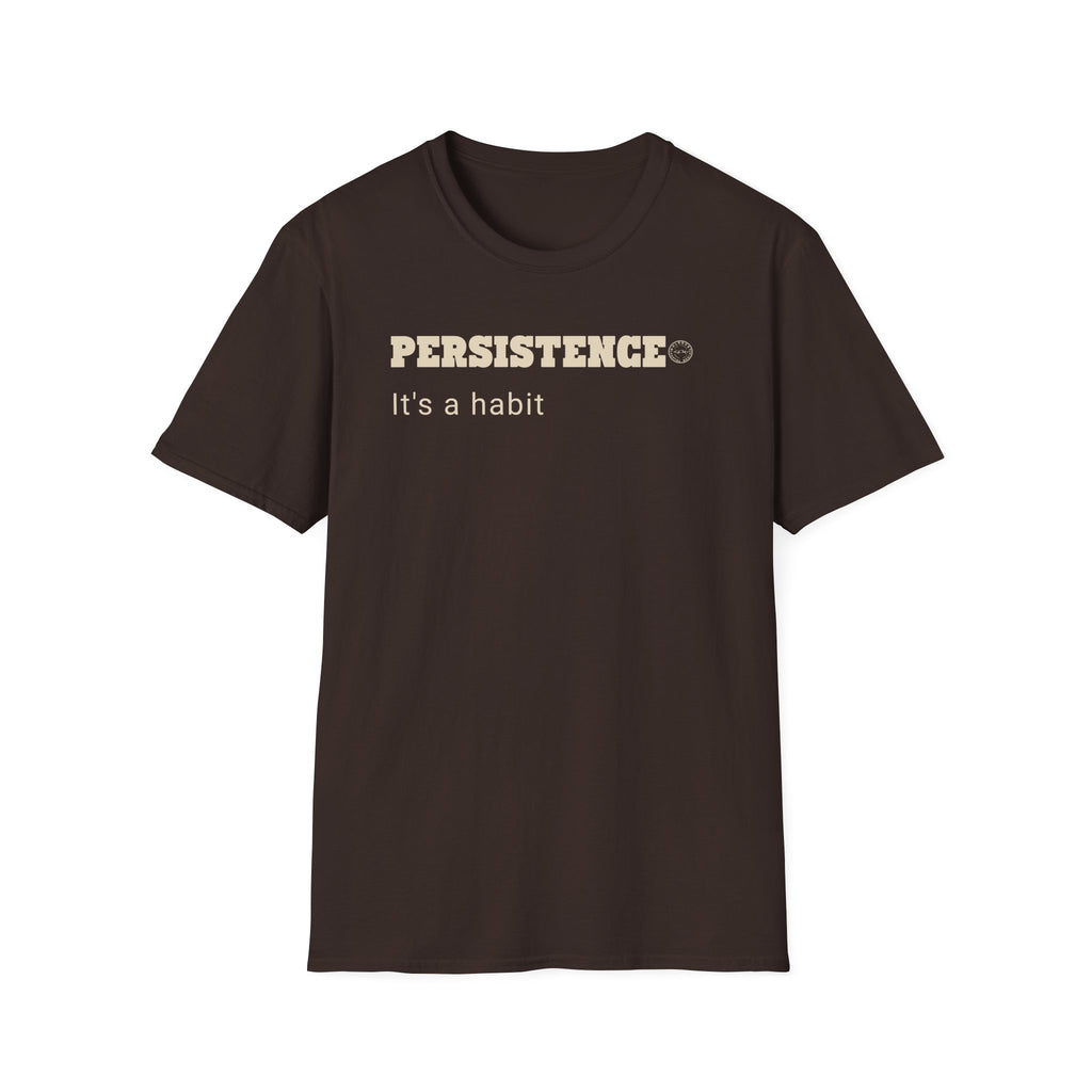 PERSISTENCE Habit T Shirt | Minimalist Self Respect Tee | Emotional Wellness & Clarity Apparel | Motivational Lifestyle Shirt | Locked In