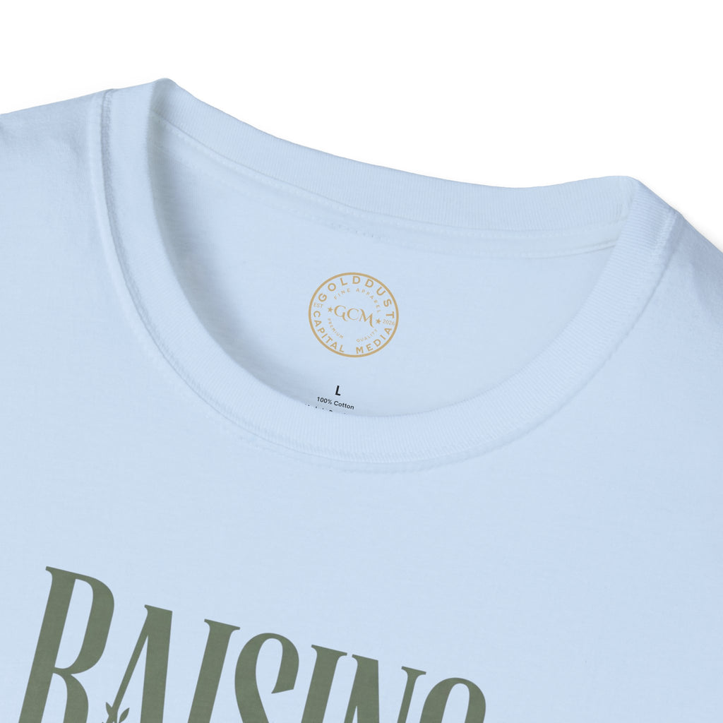 Raising Good Humans T-Shirt | Rooted in Love Parenting Tee  T-Shirt   Golddust Capital Media