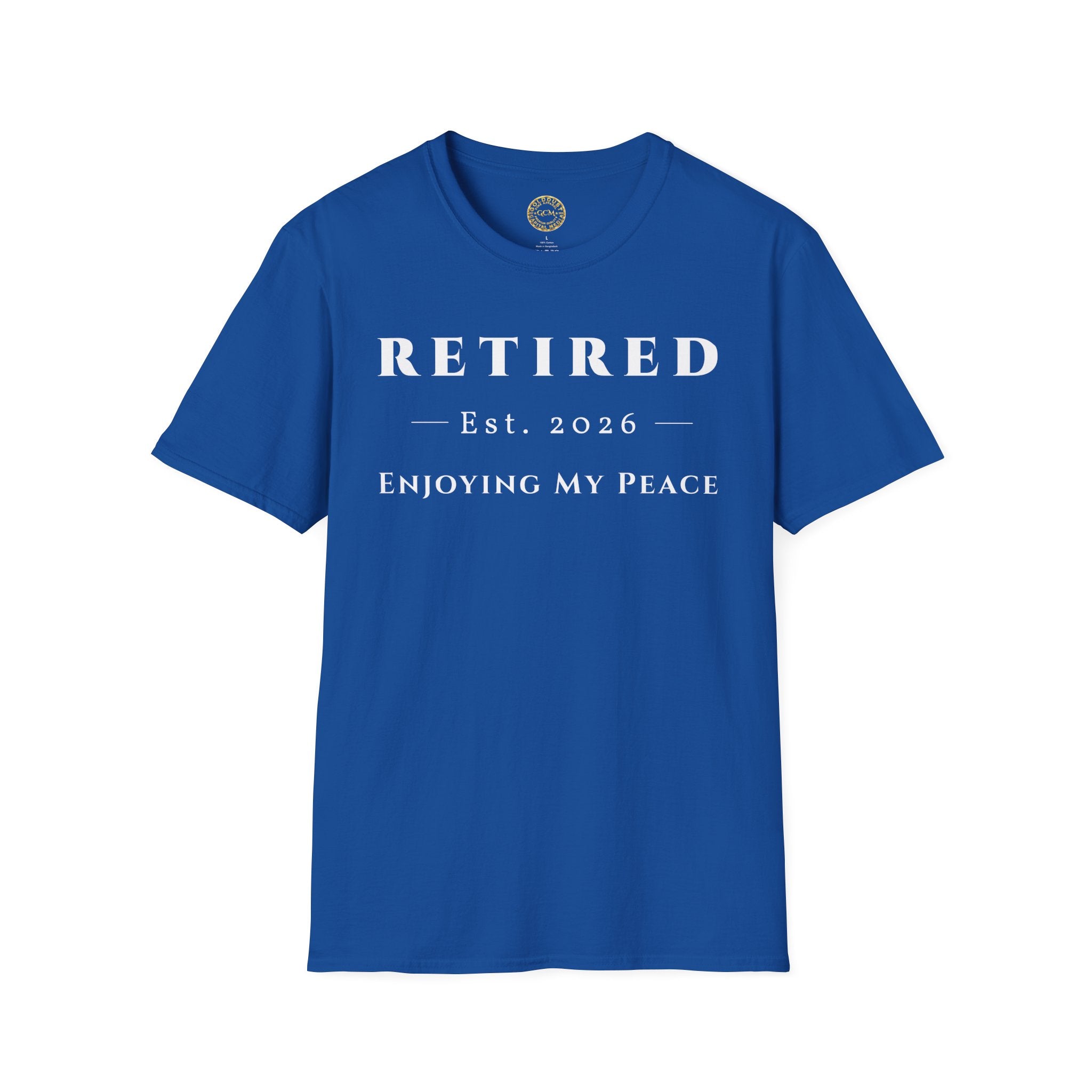 Retired 2026 Enjoying My Peace Shirt | Retirement Gift for Women and Men | Soft Ring Spun Cotton Tee | Matching Set T Shirt and Hat