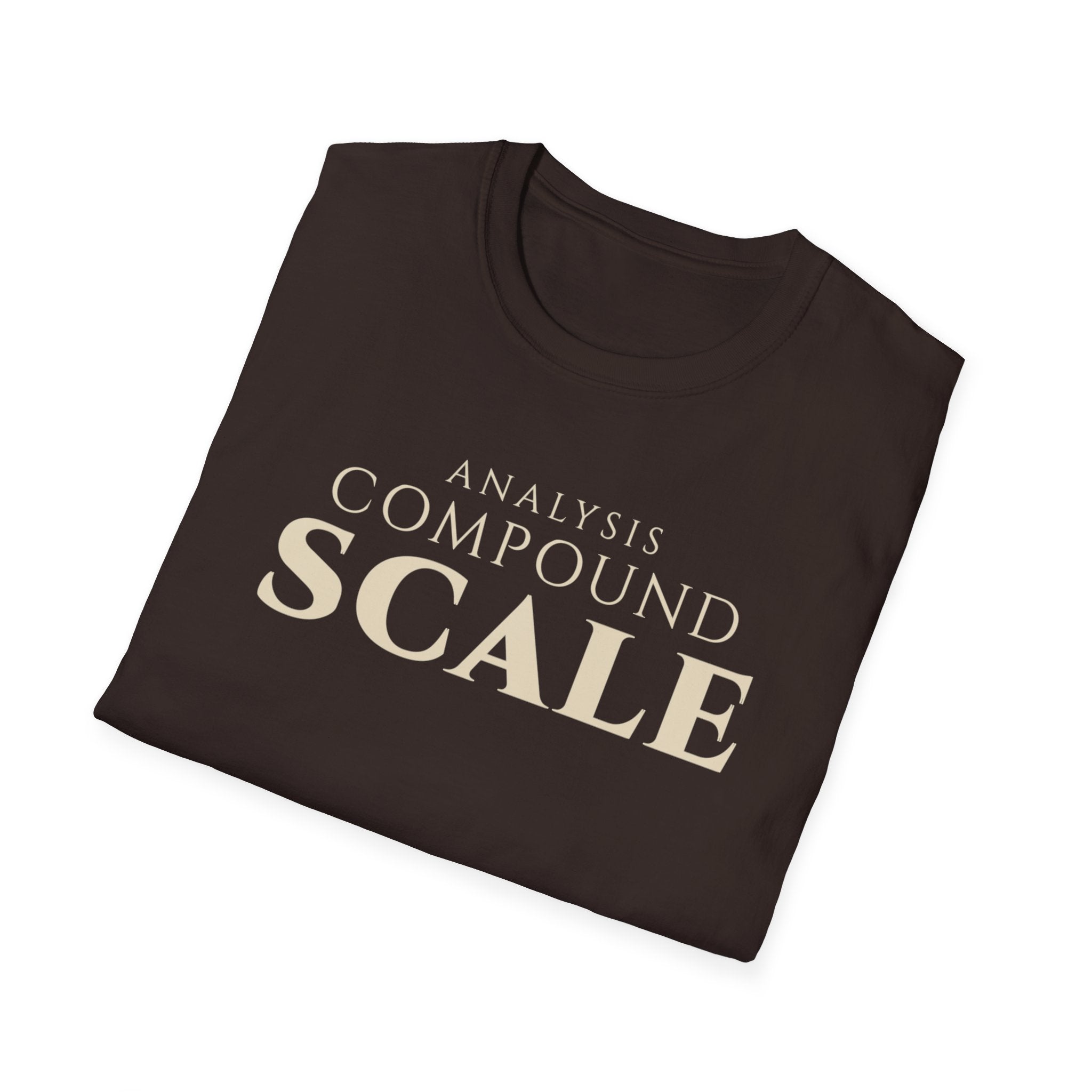 Analytics Professional Growth T Shirt | Analysis. Compound. Scale. | Minimalist Tee Data Analysts & Thinkers