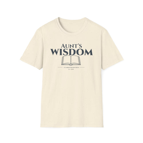 Aunt's Wisdom Bible Verse T-Shirt - 1 Corinthians 16:14 Christian Gift - Religious Faith Shirt for Auntie - Scripture Apparel for Women