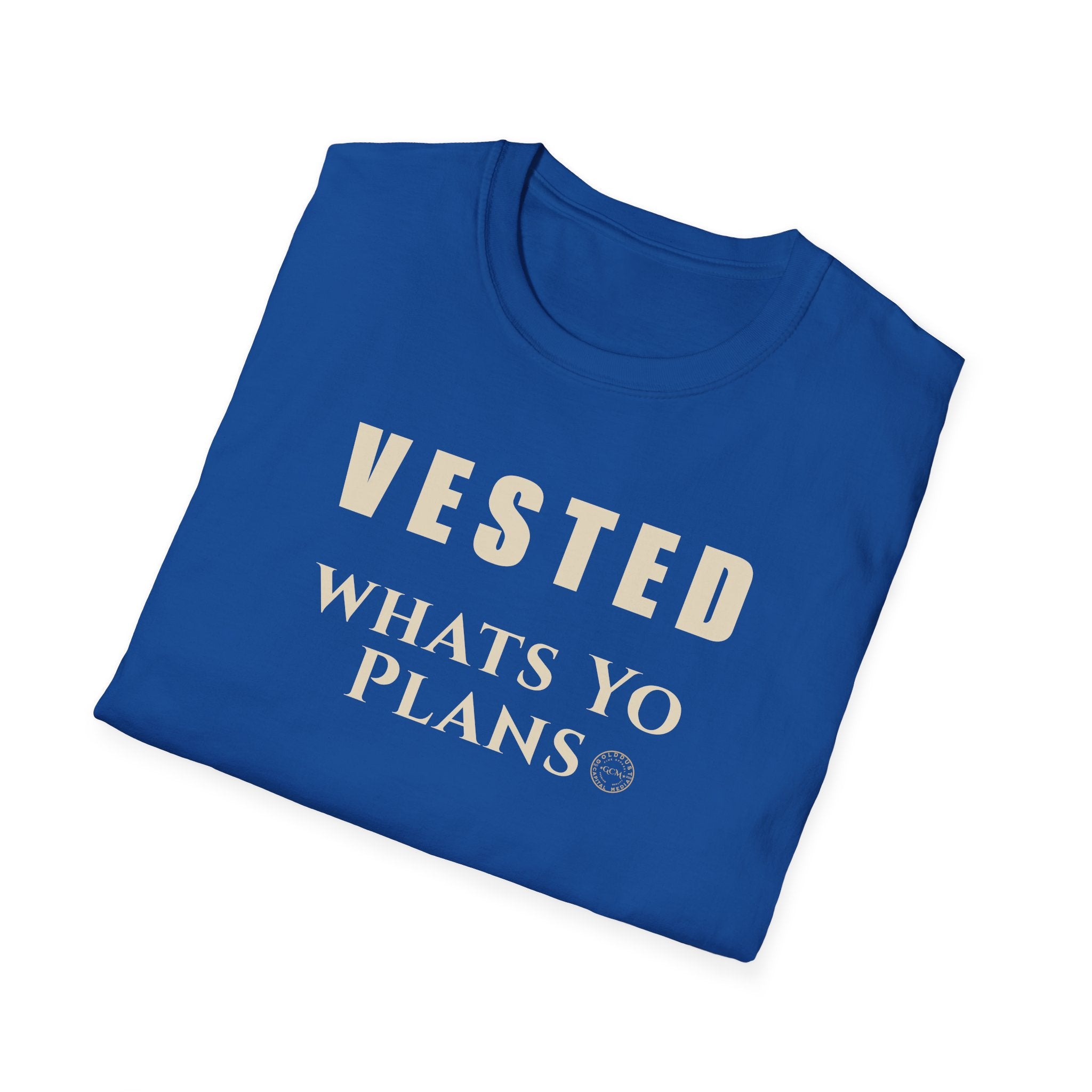 Earned Equity Mindset Tee | Vested What's Your Plans | Minimalist Life Event Shirt for Growth, Ownership and New Chapters| Minimal Graphic Tee