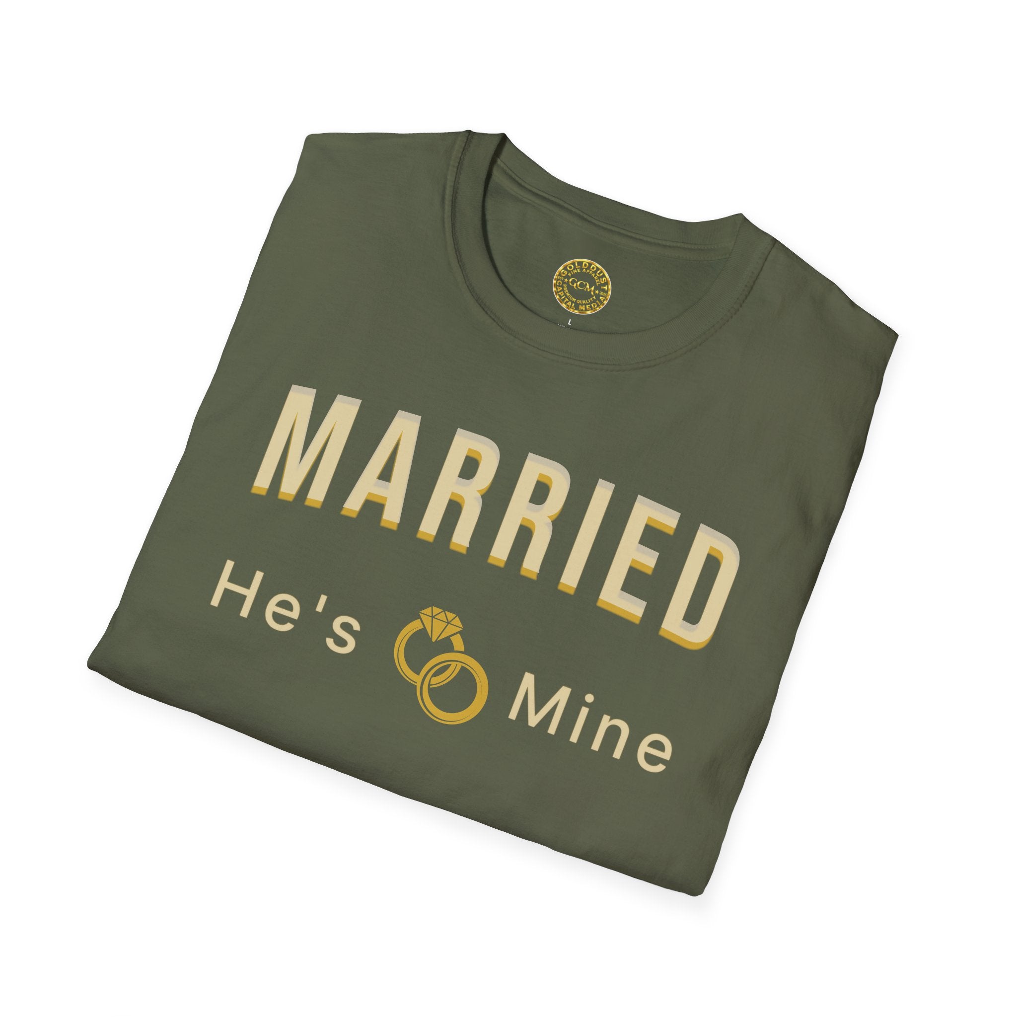 He's Mine Married T-Shirt | Wedding Milestone Tee | Bride Tee