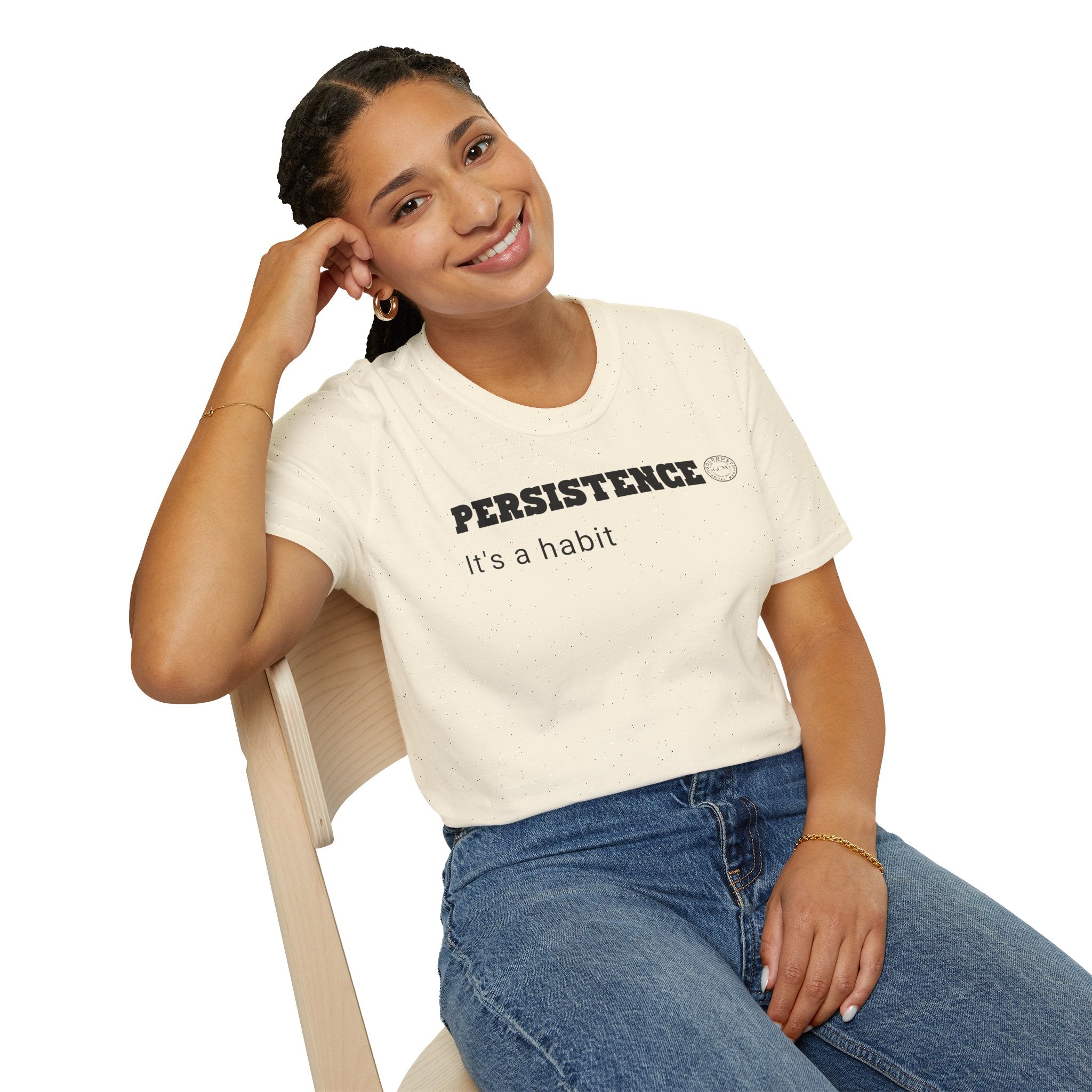 Persistence Habit T-Shirt | Minimalist Self Respect | Emotional Wellness & Clarity Apparel | Motivational Lifestyle Shirt | Locked In Collection