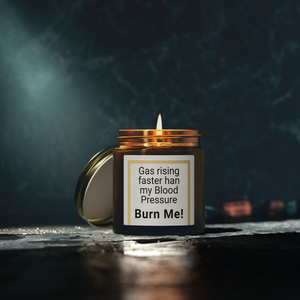 Gas Prices Rising Faster Than My Blood Pressure Candle | Coconut Apricot Wax | Peace and Serentity