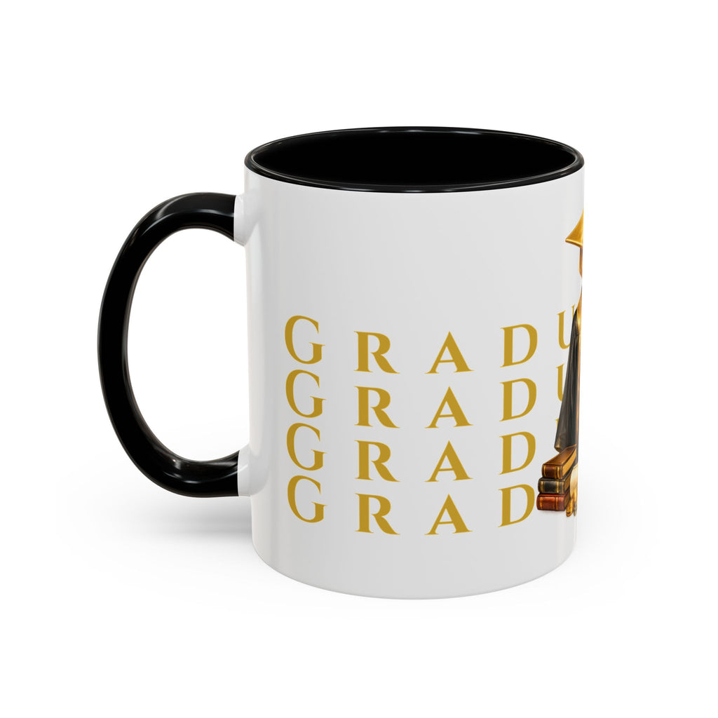 Class of 2026 Graduation Mug – Gold Cap & Gown Accent Coffee Mug 11oz & 15oz