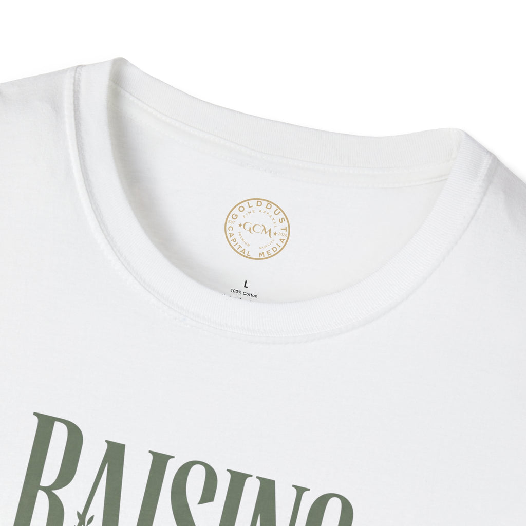 Raising Good Humans T-Shirt | Rooted in Love Parenting Tee  T-Shirt   Golddust Capital Media