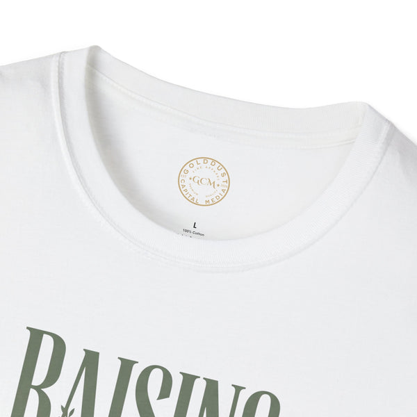 Raising Good Humans T-Shirt | Rooted in Love Parenting Tee  T-Shirt   Golddust Capital Media