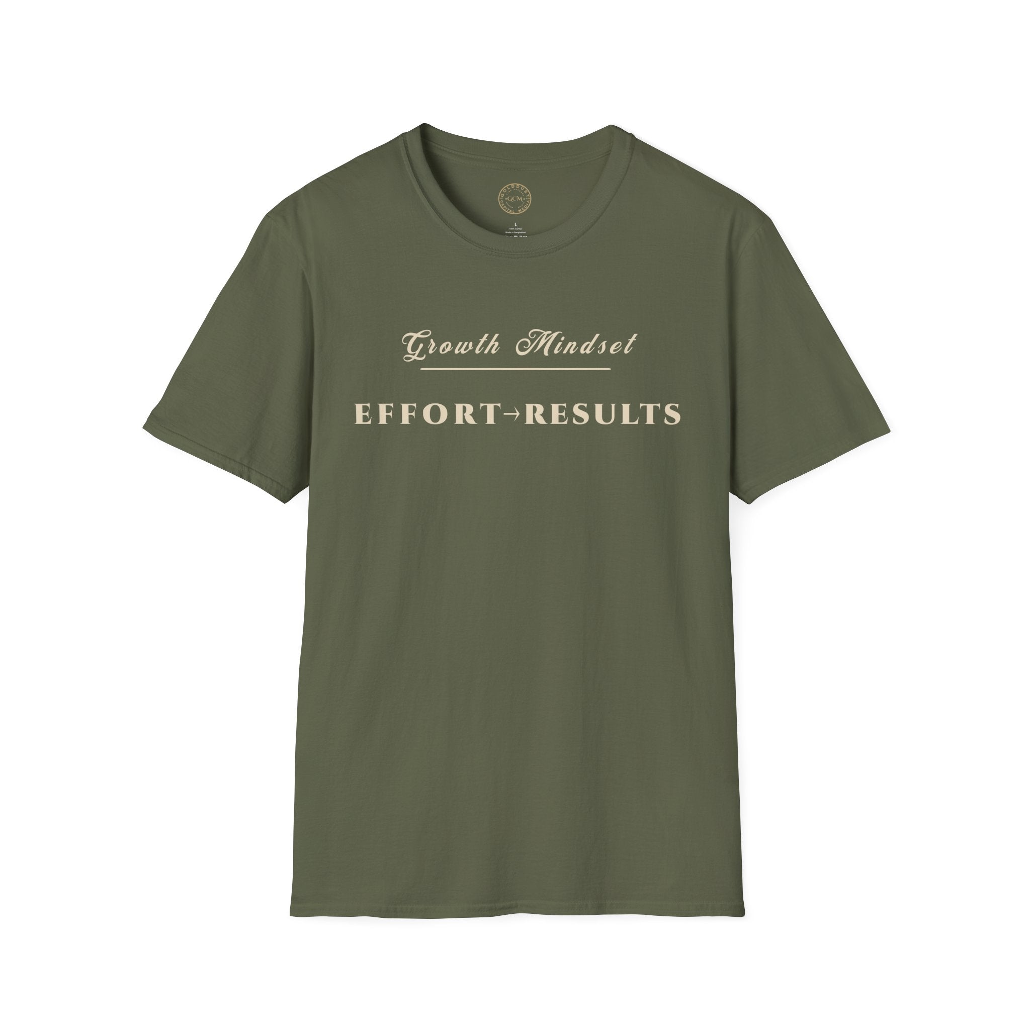 Growth Mindset T-Shirt | EFFORT → RESULTS Motivational Performance Tee | Minimalist Executive T-Shirt