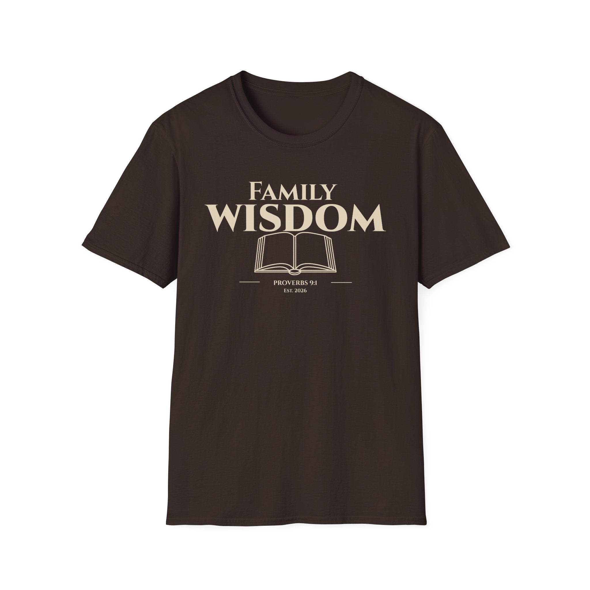 Family Wisdom Bible Verse | Proverbs 9:1 Pillars of Wisdom Tee | Faith Based Scripture Apparel for Families
