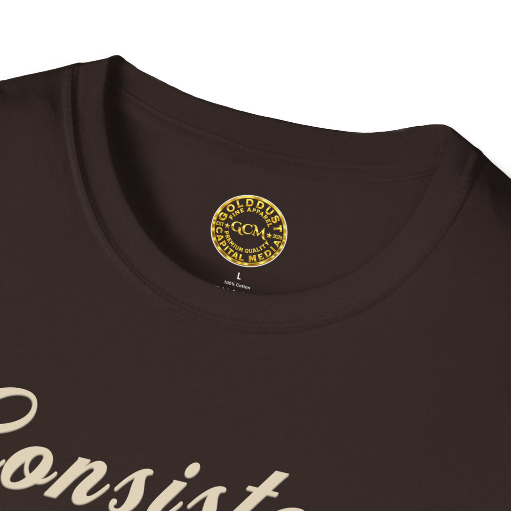 Steady Growth Mindset Tee | Consistency Over Chaos | Minimalist Self Mastery Shirt for Discipline, Focus and Intentional Living