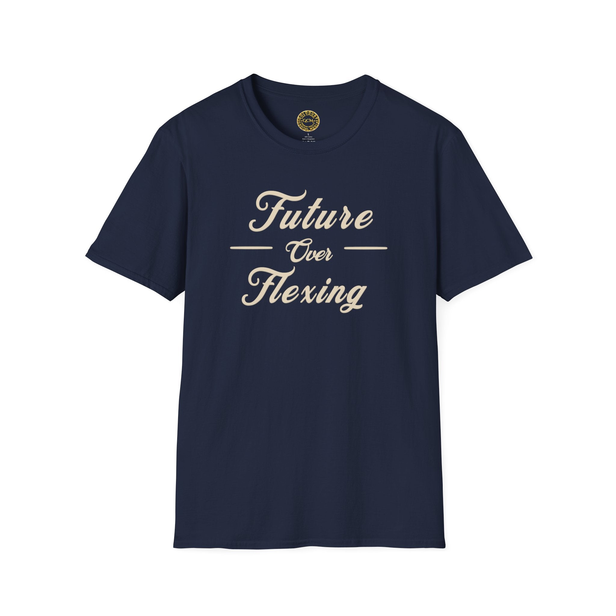 Vision Driven Mindset Tee | Future Over Flexing | Minimalist Anti Clout Shirt for Growth, Focus & Intentional Living | Motivational Retro