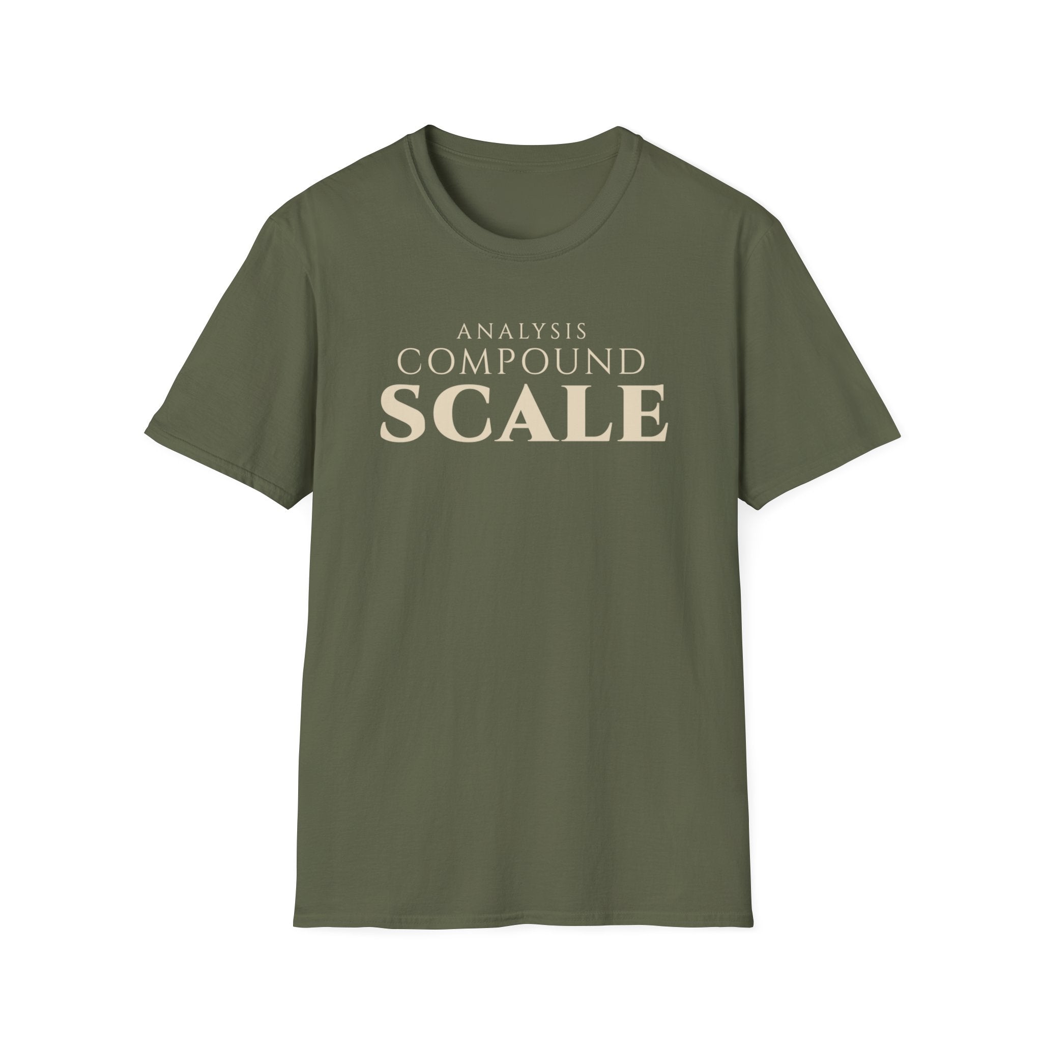 Analytics Professional Growth T Shirt | Analysis. Compound. Scale. | Minimalist Tee Data Analysts & Thinkers