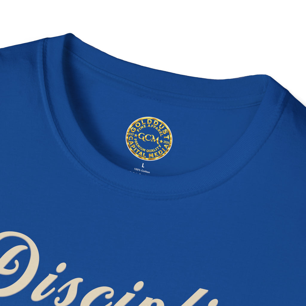 Financial Focus Mindset Tee | Discipline Over Debt | Minimalist Self Growth Shirt for Stability, Intentional Living and Money Mastery