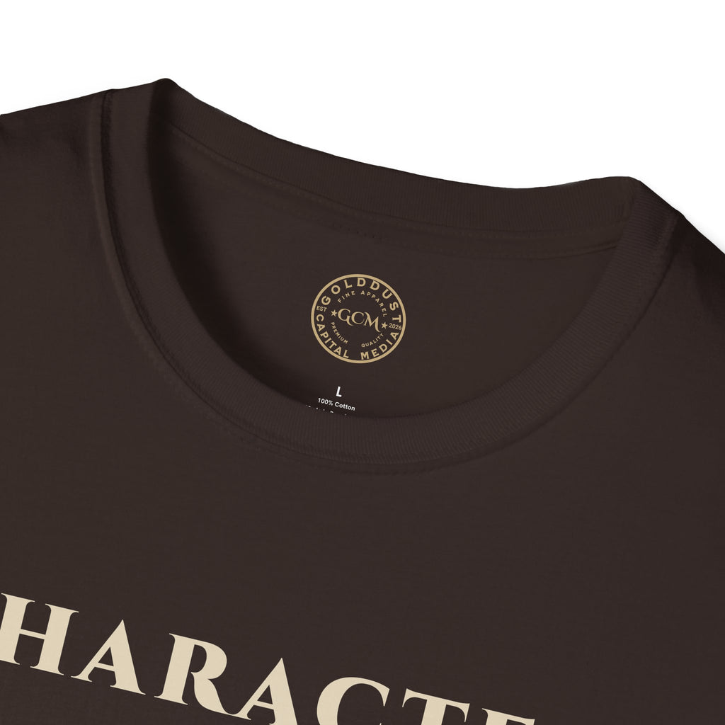 Character T-Shirt — "Disciplined • Focused • Patient" Inspirational Tee