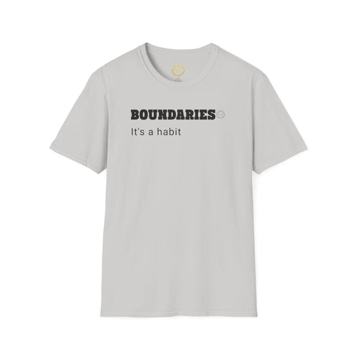 BOUNDARIES Habit | Minimalist Self Respect Tee | Emotional Wellness Clarity Apparel | Motivational Lifestyle Shirt | Locked In Collection