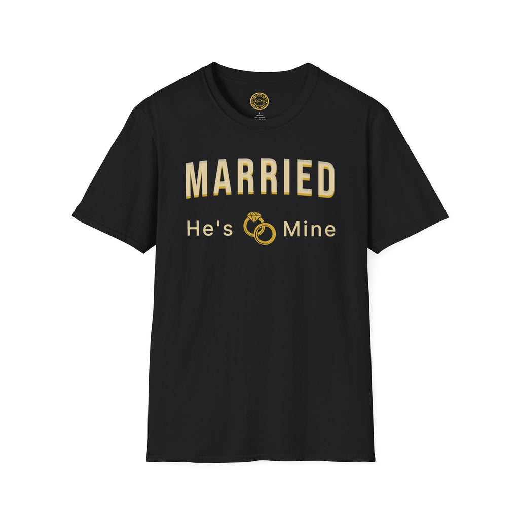 He's Mine Married T-Shirt | Wedding Milestone Tee | Bride Tee