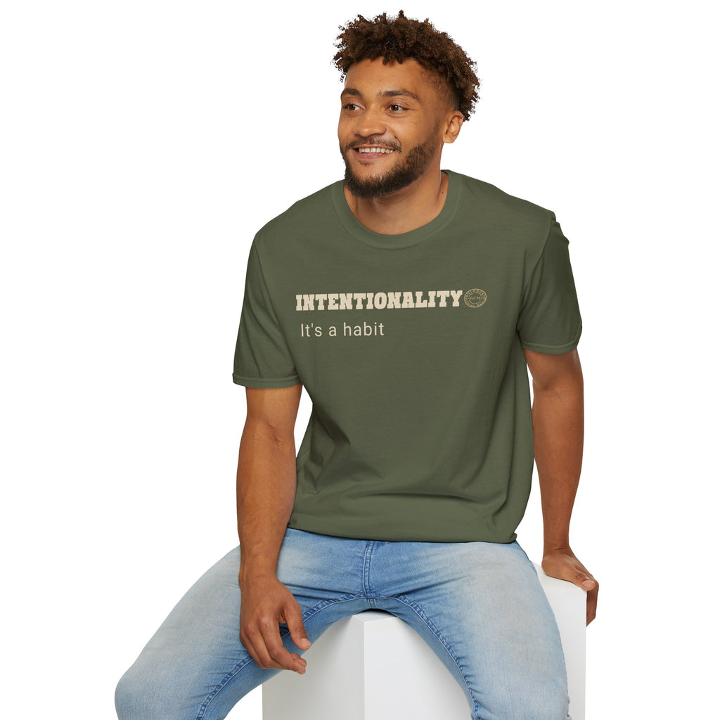 Intentionality Habit Tee | Purpose Driven Mindset Shirt | Daily Focus Motivation | Minimalist Premium Apparel | Locked In Collection
