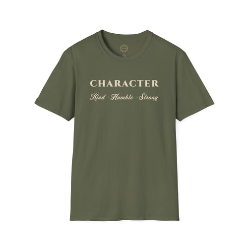 Character Kind Humble Strong T-Shirt | Inspirational Typography Tee