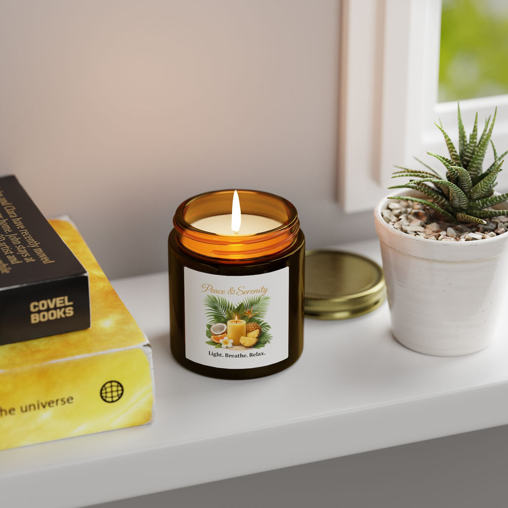 Coconut Apricot Scented Candle 4oz 9oz | Hand-Poured Coconut Apricot Wax
