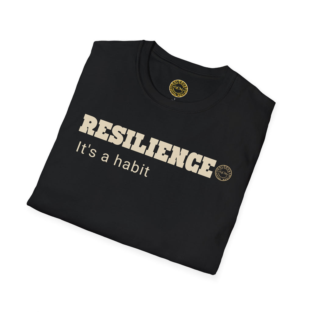 Resilience Habit Tee | Mental Strength Mindset Shirt | Overcome Adversity Motivation | Minimalist Premium Apparel | Locked In Collection