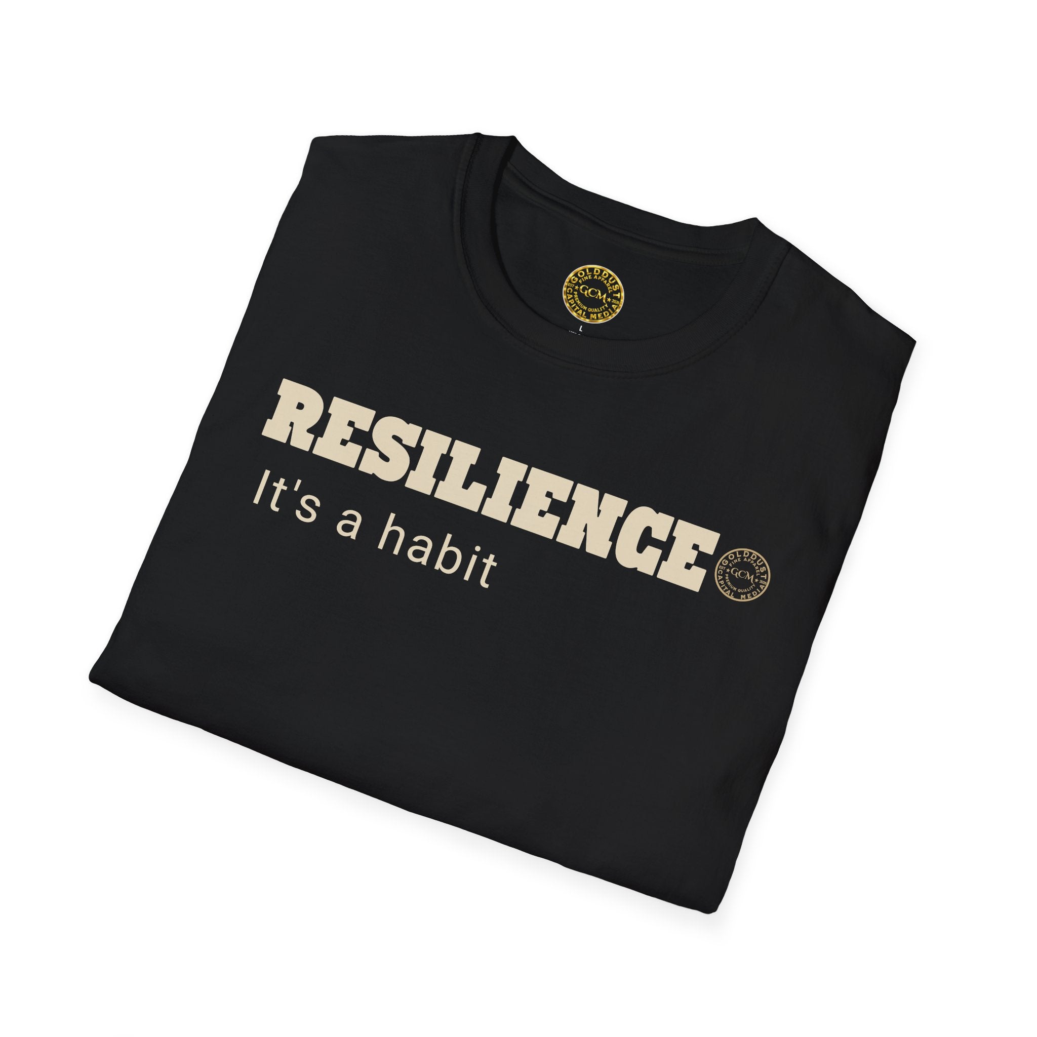 Resilience Habit Tee | Mental Strength Mindset Shirt | Overcome Adversity Motivation | Minimalist Premium Apparel | Locked In Collection