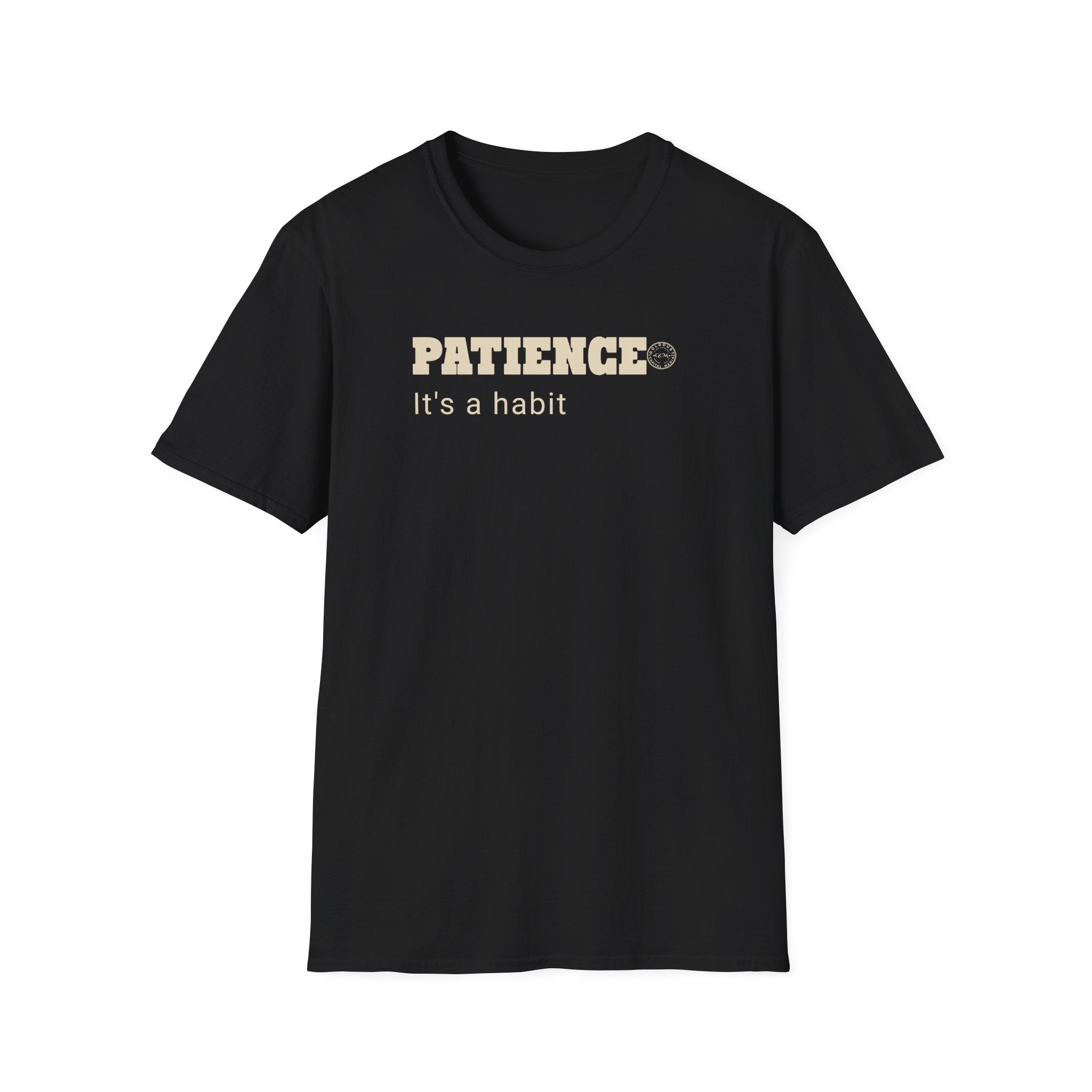 PATIENCE Habit T Shirt | Minimalist Self Respect| Emotional Wellness & Clarity Apparel | Motivational Lifestyle Shirt | Locked In Collection