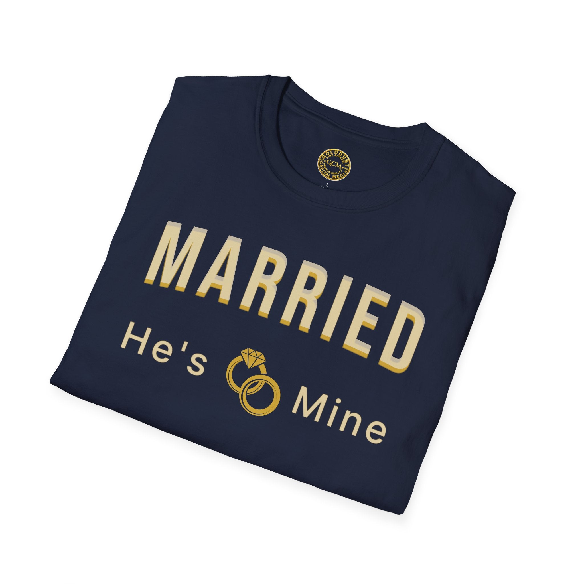 He's Mine Married T-Shirt | Wedding Milestone Tee | Bride Tee