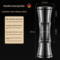 304 Stainless Steel Manual Pepper Grinder – Adjustable Coarseness for Black Pepper, Sea Salt & Spices