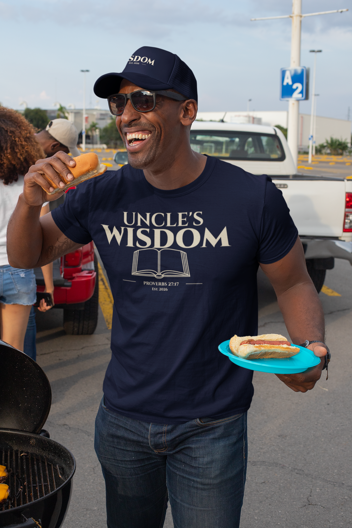 Uncle Wisdom Bible Verse T-Shirt | Christian Gift | Religious Men's Tee | Faith Based Mentorship Apparel | Godly Uncle Gift | Proverbs 27:17 Bible Verse