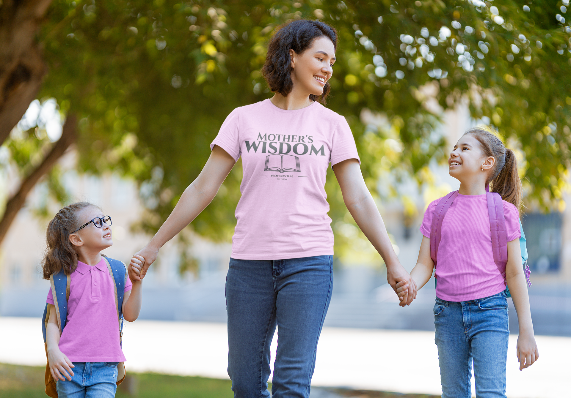 Mother's Wisdom Bible Verse T-Shirt | Proverbs 31:26 Christian Gift for Mom | Religious Scripture Tee | Faith Based Apparel for Mothers