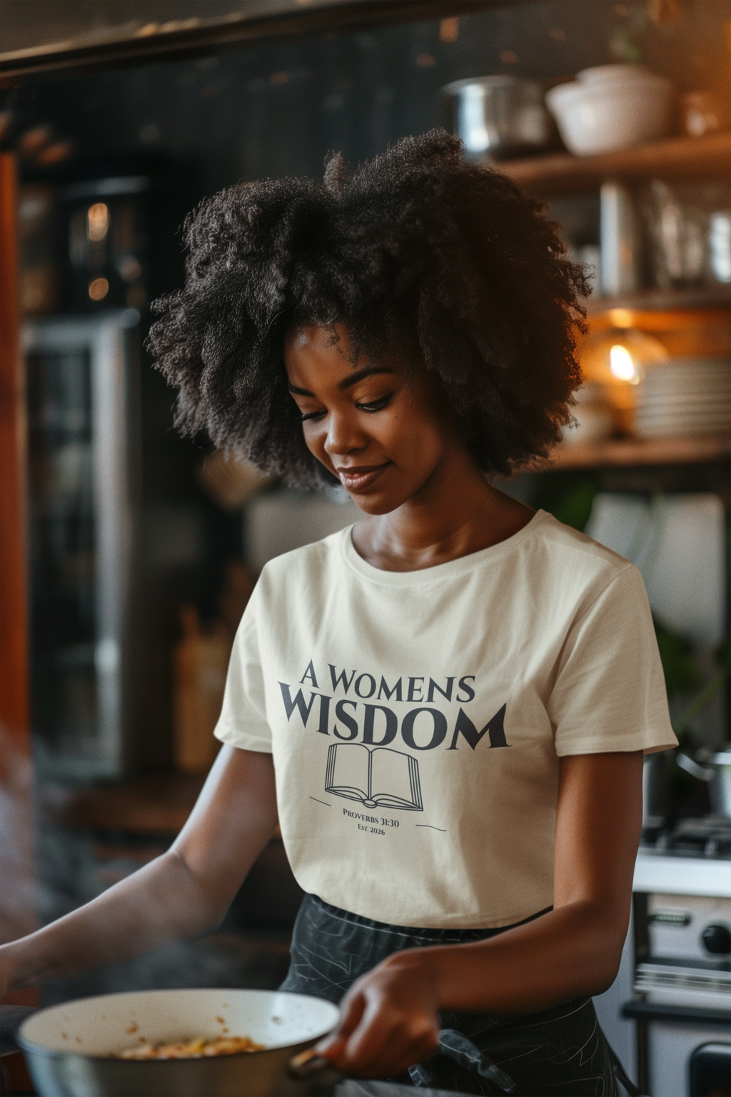 Mother's Wisdom Bible Verse T-Shirt | Proverbs 31:26 Christian Gift for Mom | Religious Scripture Tee | Faith Based Apparel for Mothers