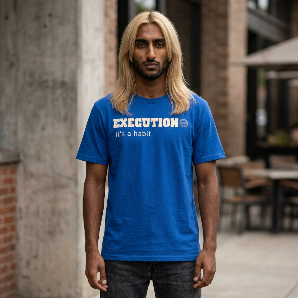 Execution Habit Tee | Discipline Mindset Shirt | Motivational Graphic Tee for Entrepreneurs & Go-Getters | Locked In Collection Apparel