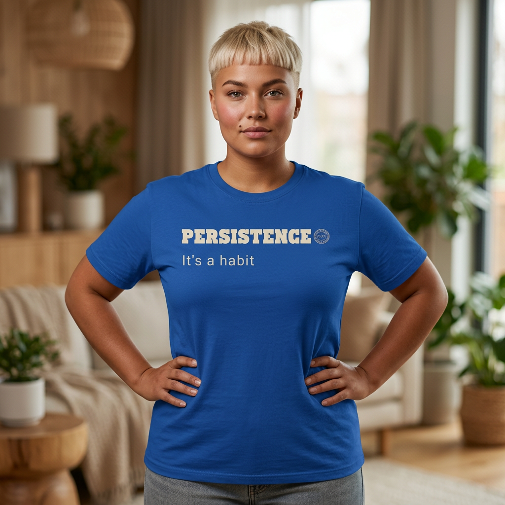 Persistence Habit T-Shirt | Minimalist Self Respect | Emotional Wellness & Clarity Apparel | Motivational Lifestyle Shirt | Locked In Collection