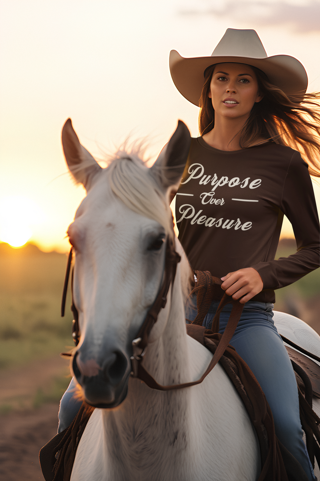 Aligned Living Mindset Tee | Purpose Over Pleasure | Self Growth Shirt for Discipline, Focus and Intentional Living | Inspirational Quote