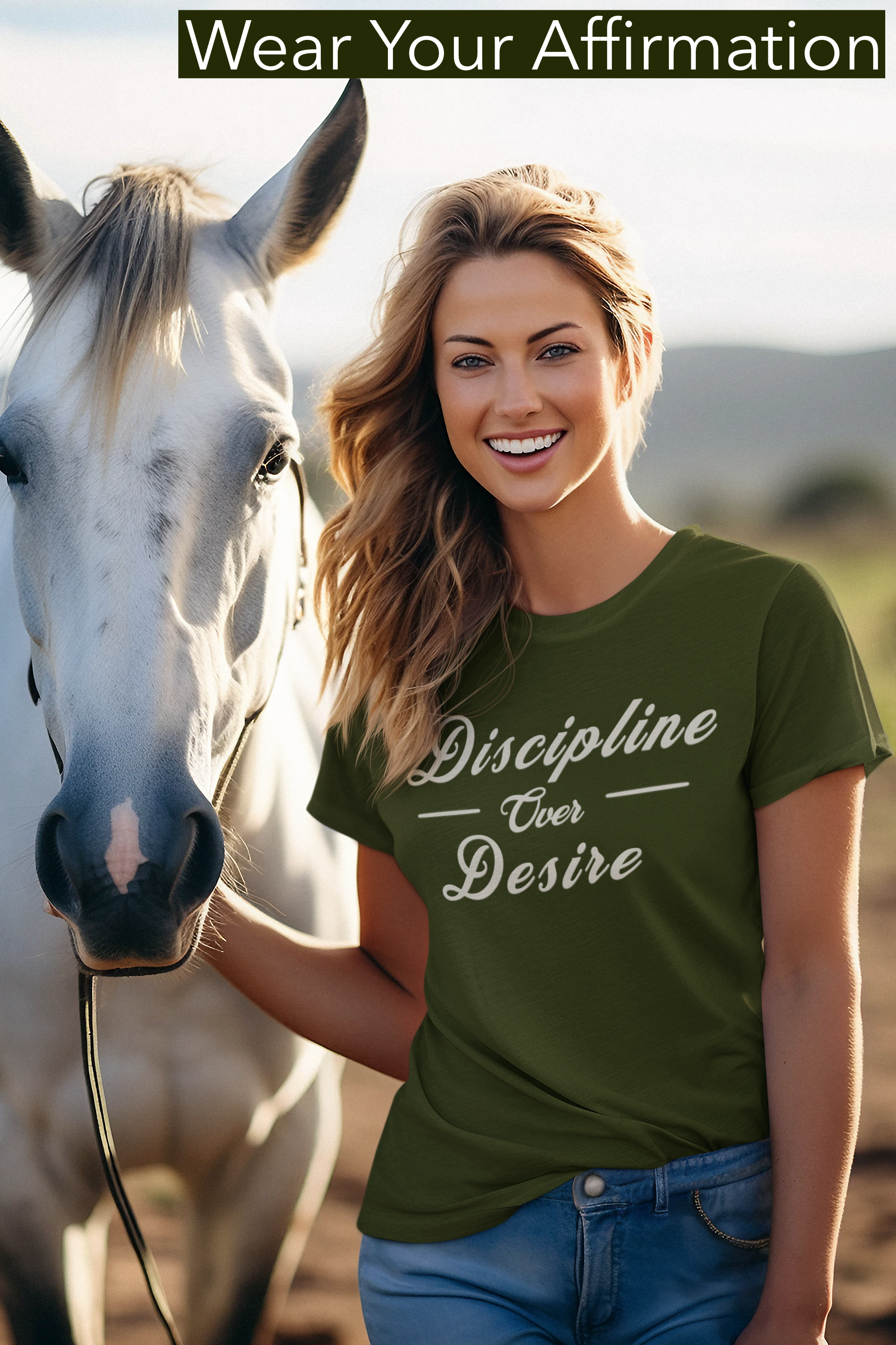 Discipline Over Desire T‑Shirt — Motivational Statement Tee