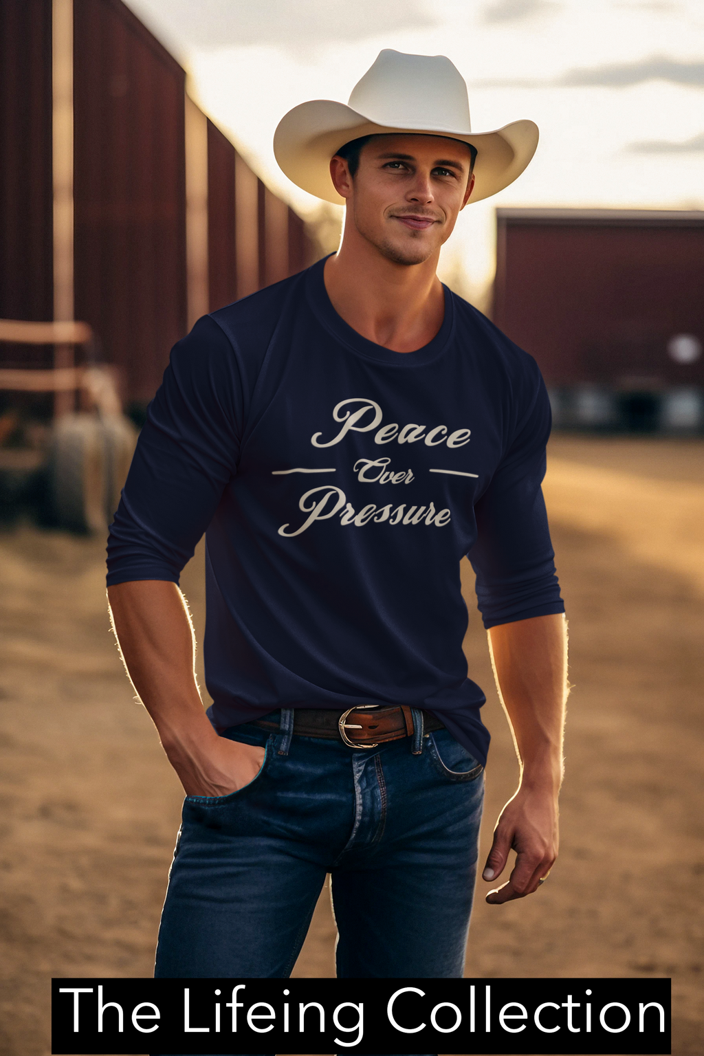 Inner Calm Mindset Tee | Peace Over Pressure | Minimalist Self Growth Shirt for Clarity, Balance and Intentional Living | Relaxation Message