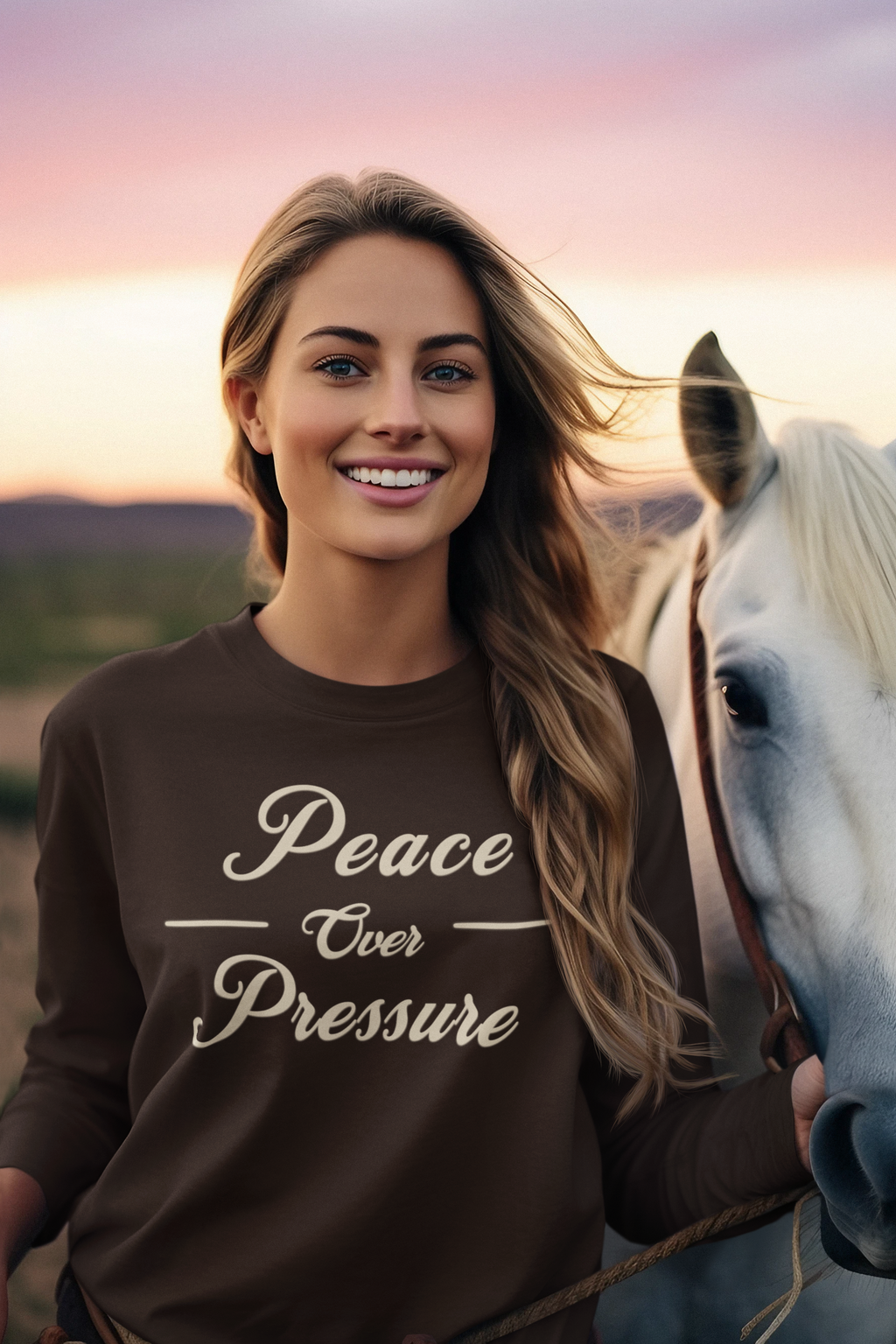 Inner Calm Mindset Tee | Peace Over Pressure | Minimalist Self Growth Shirt for Clarity, Balance and Intentional Living | Relaxation Message