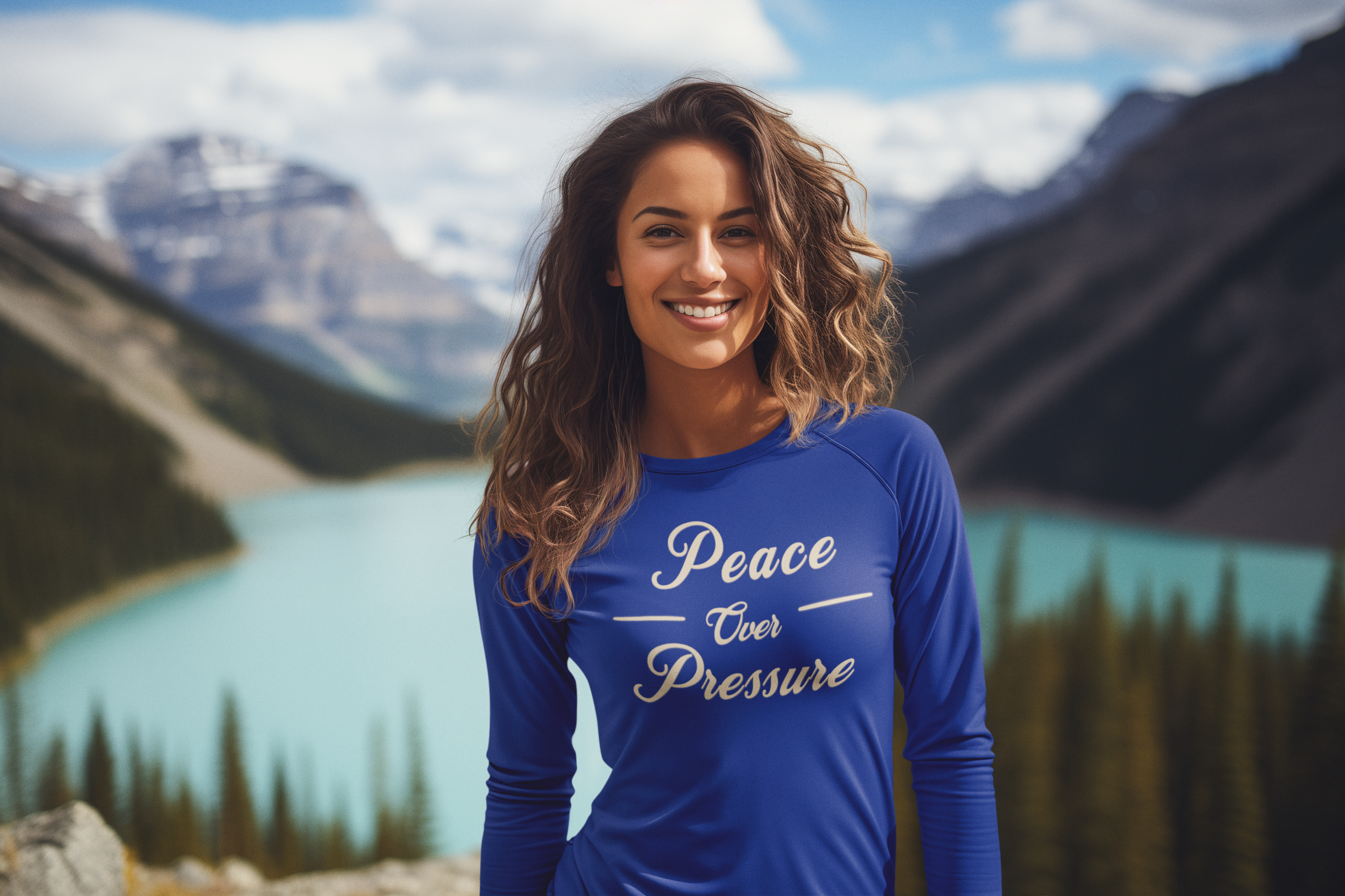 Inner Calm Mindset Tee | Peace Over Pressure | Minimalist Self Growth Shirt for Clarity, Balance and Intentional Living | Relaxation Message