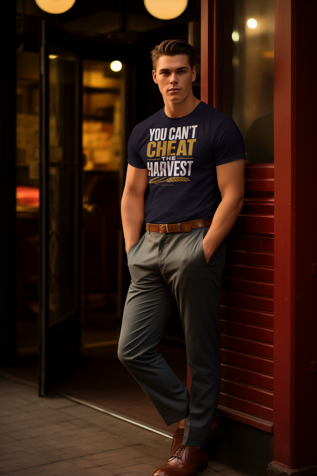 You Can't Cheat the Harvest Long Sleeve Tee — Farmer & Harvest Pride Shirt  Long-sleeve   Golddust Capital Media