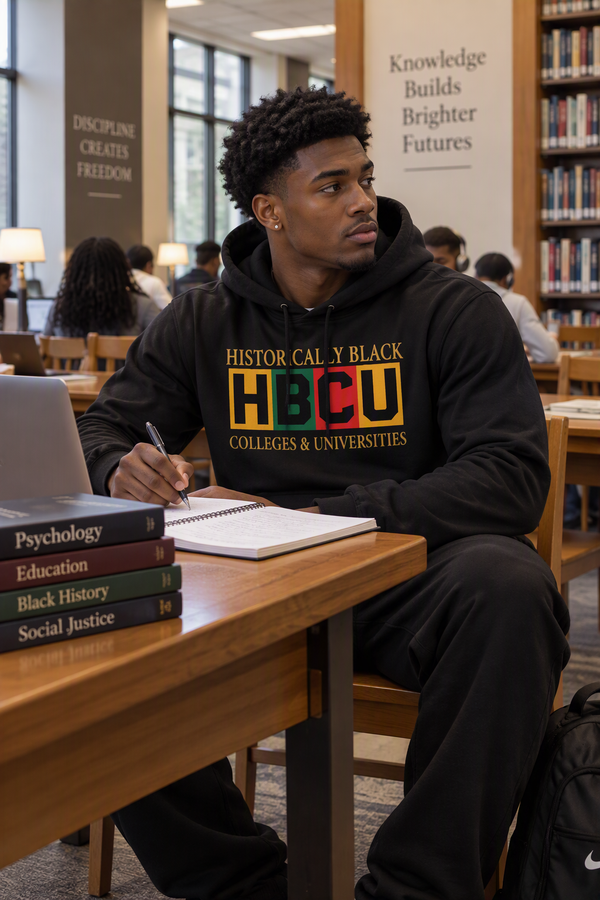 Historically Black HBCU Colleges & Universities Hoodie | Bold Block  Hoodie   Golddust Capital Media